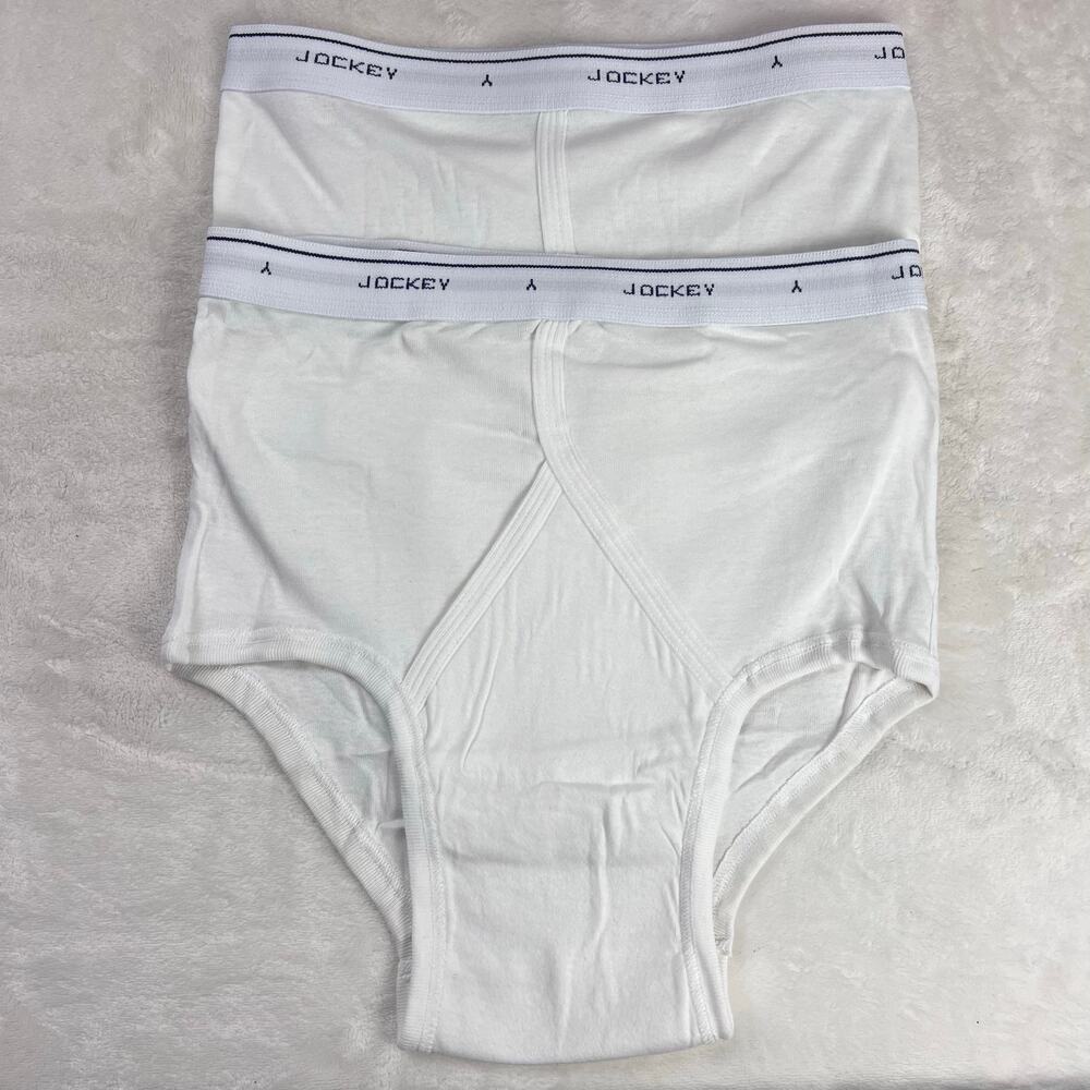 Jockeys men’s vintage white briefs Underwear size 34 2 pair Cotton